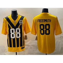 Men Pittsburgh Steelers 88 Pat Freiermuth Gold 1933 Throwback Alternate Stitched Football Jersey