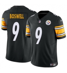 Men Pittsburgh Steelers 9 Chris Boswell Black 2024 F U S E Vapor Untouchable Limited Stitched Jersey Men Pittsburgh Steelers 9 Chris Boswell Black 2024 F U S E Vapor Untouchable Limited Stitched Jersey