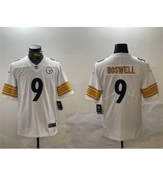 Men Pittsburgh Steelers 9 Chris Boswell White Vapor Untouchable Stitched Jersey Men Pittsburgh Steelers 9 Chris Boswell White Vapor Untouchable Stitched Jersey