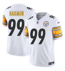 Men Pittsburgh Steelers 99 Derrick Harmon White 2025 Draft F U S E Vapor Limited Stitched Football Jersey Men Pittsburgh Steelers 99 Derrick Harmon White 2025 Draft F U S E Vapor Limited Stitched Football Jersey
