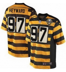 Men Pittsburgh Steelers Cameron Heyward #97 80th Anniversary Limited Jersey Men Pittsburgh Steelers Cameron Heyward #97 80th Anniversary Limited Jersey