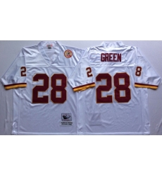Men Redskins 28 Darrell Green White M&N Throwback Jersey Men Redskins 28 Darrell Green White M&N Throwback Jersey