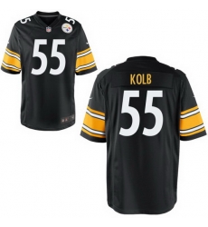Men Steelers #55 John kolb Black Home Game Stitched Jersey Men Steelers #55 John kolb Black Home Game Stitched Jersey