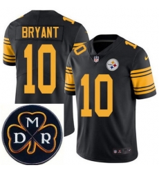 Men's Nike Pittsburgh Steelers #10 Martavis Bryant Elite Black Rush NFL MDR Dan Rooney Patch Jersey Men's Nike Pittsburgh Steelers #10 Martavis Bryant Elite Black Rush NFL MDR Dan Rooney Patch Jersey