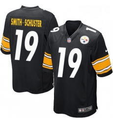 Mens Nike Pittsburgh Steelers 19 JuJu Smith Schuster Game Black Team Color NFL Jersey Mens Nike Pittsburgh Steelers 19 JuJu Smith Schuster Game Black Team Color NFL Jersey