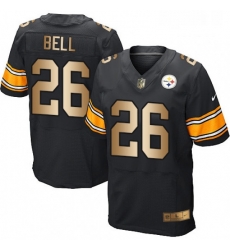 Mens Nike Pittsburgh Steelers 26 LeVeon Bell Elite BlackGold Team Color NFL Jersey Mens Nike Pittsburgh Steelers 26 LeVeon Bell Elite BlackGold Team Color NFL Jersey