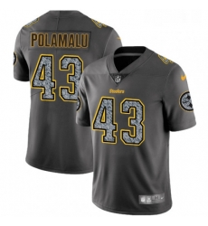 Mens Nike Pittsburgh Steelers 43 Troy Polamalu Gray Static Vapor Untouchable Limited NFL Jersey Mens Nike Pittsburgh Steelers 43 Troy Polamalu Gray Static Vapor Untouchable Limited NFL Jersey