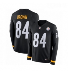 Mens Nike Pittsburgh Steelers 84 Antonio Brown Limited Black Therma Long Sleeve NFL Jersey Mens Nike Pittsburgh Steelers 84 Antonio Brown Limited Black Therma Long Sleeve NFL Jersey