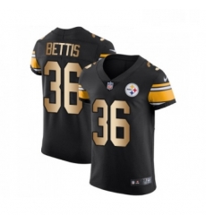 Mens Pittsburgh Steelers 36 Jerome Bettis Elite Black Gold Team Color Football Jersey Mens Pittsburgh Steelers 36 Jerome Bettis Elite Black Gold Team Color Football Jersey