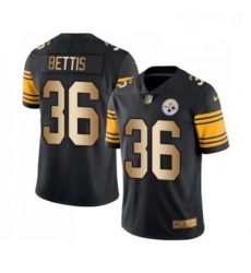 Mens Pittsburgh Steelers 36 Jerome Bettis Limited Black Gold Rush Vapor Untouchable Football Jersey Mens Pittsburgh Steelers 36 Jerome Bettis Limited Black Gold Rush Vapor Untouchable Football Jersey