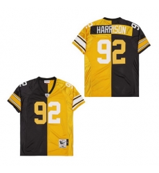 Men's Pittsburgh Steelers James Harrison #92 Gold Black Split Stitched NFL Football Jersey Men's Pittsburgh Steelers James Harrison #92 Gold Black Split Stitched NFL Football Jersey