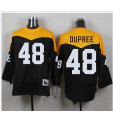 Mitchell And Ness 1967 Pittsburgh Steelers 48 Bud Dupree Black Yelllow Throwback Men 27s Stitched N Mitchell And Ness 1967 Pittsburgh Steelers 48 Bud Dupree Black Yelllow Throwback Men 27s Stitched N