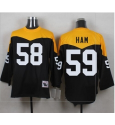 Mitchell And Ness 1967 Pittsburgh Steelers 59 Jack Ham Black Yelllow Throwback Men 27s Stitched NFL Mitchell And Ness 1967 Pittsburgh Steelers 59 Jack Ham Black Yelllow Throwback Men 27s Stitched NFL