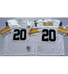 Mitchell And Ness Steelers #20 Rocky Bleier white Throwback Stitched NFL Jersey Mitchell And Ness Steelers #20 Rocky Bleier white Throwback Stitched NFL Jersey