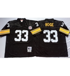 Mitchell And Ness Steelers #33 Merril Hoge Black Throwback Stitched NFL Jersey Mitchell And Ness Steelers #33 Merril Hoge Black Throwback Stitched NFL Jersey