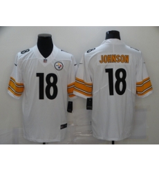 Nike Pittsburgh Steelers 18 Diontae Johnson White Vapor Untouchable Limited Jersey Nike Pittsburgh Steelers 18 Diontae Johnson White Vapor Untouchable Limited Jersey