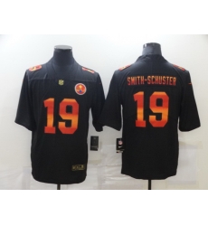 Nike Pittsburgh Steelers 19 JuJu Smith Schuster Black Colorful Fashion Limited Jersey Nike Pittsburgh Steelers 19 JuJu Smith Schuster Black Colorful Fashion Limited Jersey