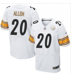 Nike Pittsburgh Steelers #20 Will Allen White Men 27s Stitched NFL Elite Jersey Nike Pittsburgh Steelers #20 Will Allen White Men 27s Stitched NFL Elite Jersey