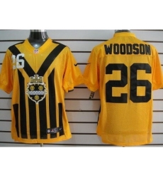Nike Pittsburgh Steelers 26 Rod Woodson Yellow Elite 1933s Throwback NFL Jersey Nike Pittsburgh Steelers 26 Rod Woodson Yellow Elite 1933s Throwback NFL Jersey