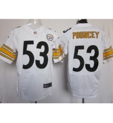 Nike Pittsburgh Steelers 53 Maurkice Pouncey White Elite NFL Jersey Nike Pittsburgh Steelers 53 Maurkice Pouncey White Elite NFL Jersey