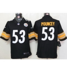 Nike Pittsburgh Steelers 53 Maurkice Pouncey black Limited NFL Jerse Nike Pittsburgh Steelers 53 Maurkice Pouncey black Limited NFL Jerse