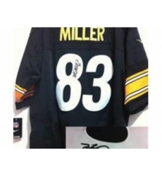 Nike Pittsburgh Steelers 83 Heath Miller Black Elite signature NFL Jersey Nike Pittsburgh Steelers 83 Heath Miller Black Elite signature NFL Jersey
