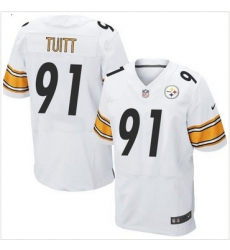 Nike Pittsburgh Steelers #91 Stephon Tuitt White Men 27s Stitched NFL Elite Jersey Nike Pittsburgh Steelers #91 Stephon Tuitt White Men 27s Stitched NFL Elite Jersey