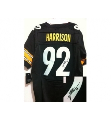 Nike Pittsburgh Steelers 92 James Harrison Black Elite Signed NFL Jersey Nike Pittsburgh Steelers 92 James Harrison Black Elite Signed NFL Jersey