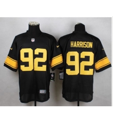 Nike Pittsburgh Steelers #92 James Harrison Black(Gold No.) Mens Stitched NFL Elite Jersey Nike Pittsburgh Steelers #92 James Harrison Black(Gold No.) Mens Stitched NFL Elite Jersey