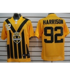 Nike Pittsburgh Steelers 92 James Harrison Yellow Elite 1933s Throwback NFL Jersey Nike Pittsburgh Steelers 92 James Harrison Yellow Elite 1933s Throwback NFL Jersey