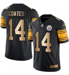 Nike Steelers #14 Sammie Coates Black Mens Stitched NFL Limited Gold Rush Jersey Nike Steelers #14 Sammie Coates Black Mens Stitched NFL Limited Gold Rush Jersey