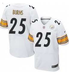 Nike Steelers #25 Artie Burns White Mens Stitched NFL Elite Jersey Nike Steelers #25 Artie Burns White Mens Stitched NFL Elite Jersey