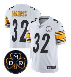 Nike Steelers #32 Franco Harris White Mens NFL Vapor Untouchable Limited Stitched With MDR Dan Rooney Patch Jersey Nike Steelers #32 Franco Harris White Mens NFL Vapor Untouchable Limited Stitched With MDR Dan Rooney Patch Jersey