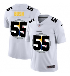 Nike Steelers 55 Devin Bush White Shadow Logo Limited Jersey Nike Steelers 55 Devin Bush White Shadow Logo Limited Jersey