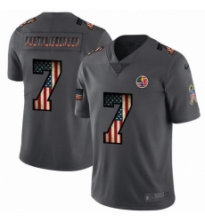 Nike Steelers 7 Ben Roethlisberger 2019 Salute To Service USA Flag Fashion Limited Jersey Nike Steelers 7 Ben Roethlisberger 2019 Salute To Service USA Flag Fashion Limited Jersey