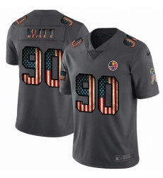 Nike Steelers 90 T J Watt 2019 Salute To Service USA Flag Fashion Limited Jersey Nike Steelers 90 T J Watt 2019 Salute To Service USA Flag Fashion Limited Jersey