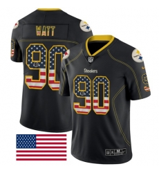 Nike Steelers 90 T. J. Watt Black Men s Stitched NFL Limited Rush 0 Nike Steelers 90 T. J. Watt Black Men s Stitched NFL Limited Rush 0