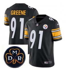 Nike Steelers #91 Kevin Greene Black Mens NFL Vapor Untouchable Limited Stitched With MDR Dan Rooney Patch Jersey Nike Steelers #91 Kevin Greene Black Mens NFL Vapor Untouchable Limited Stitched With MDR Dan Rooney Patch Jersey