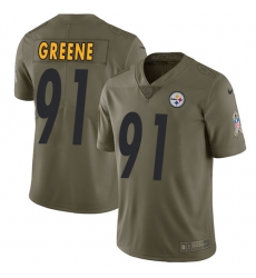 Nike Steelers #91 Kevin Greene Olive Mens Stitched NFL Limited 2017 Salute to Service Jersey Nike Steelers #91 Kevin Greene Olive Mens Stitched NFL Limited 2017 Salute to Service Jersey