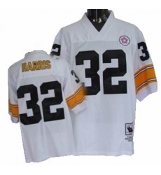 Pittsburgh Steelers 32 Franco Harris White mitchellandness throwback Pittsburgh Steelers 32 Franco Harris White mitchellandness throwback