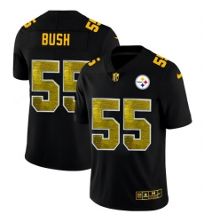 Pittsburgh Steelers 55 Devin Bush Men Black Nike Golden Sequin Vapor Limited NFL Jersey Pittsburgh Steelers 55 Devin Bush Men Black Nike Golden Sequin Vapor Limited NFL Jersey