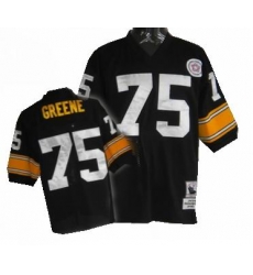 Pittsburgh Steelers 75 Joe Greene black Mitchellandness throwback jerseys Pittsburgh Steelers 75 Joe Greene black Mitchellandness throwback jerseys