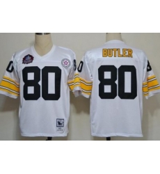 Pittsburgh Steelers 80 Jack Butler White Hall of Fame Throwback Jerseys Pittsburgh Steelers 80 Jack Butler White Hall of Fame Throwback Jerseys