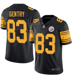 Steelers 83 Zach Gentry Black Men Stitched Football Limited Rush Jersey Steelers 83 Zach Gentry Black Men Stitched Football Limited Rush Jersey