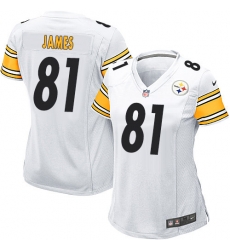Nike Jesse James Womens White #81 NFL Road Pittsburgh Steelers Jersey Nike Jesse James Womens White #81 NFL Road Pittsburgh Steelers Jersey