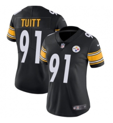 Nike Steelers #91 Stephon Tuitt Black Team Color Womens Stitched NFL Vapor Untouchable Limited Jersey Nike Steelers #91 Stephon Tuitt Black Team Color Womens Stitched NFL Vapor Untouchable Limited Jersey
