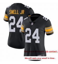 Steelers 24 Benny Snell Jr Black Alternate Women Stitched Football Vapor Untouchable Limited Jersey Steelers 24 Benny Snell Jr Black Alternate Women Stitched Football Vapor Untouchable Limited Jersey