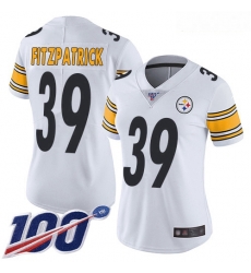 Steelers #39 Minkah Fitzpatrick White Women Stitched Football 100th Season Vapor Limited Jersey Steelers #39 Minkah Fitzpatrick White Women Stitched Football 100th Season Vapor Limited Jersey