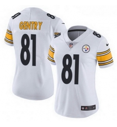 Women Nike 81 Zach Gentry Pittsburgh Steelers Limited White Vapor Untouchable Jersey Women Nike 81 Zach Gentry Pittsburgh Steelers Limited White Vapor Untouchable Jersey