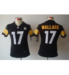 Women Nike Pittsburgh Steelers #17 Mike Wallace Black(Women Limited Jerseys) Women Nike Pittsburgh Steelers #17 Mike Wallace Black(Women Limited Jerseys)